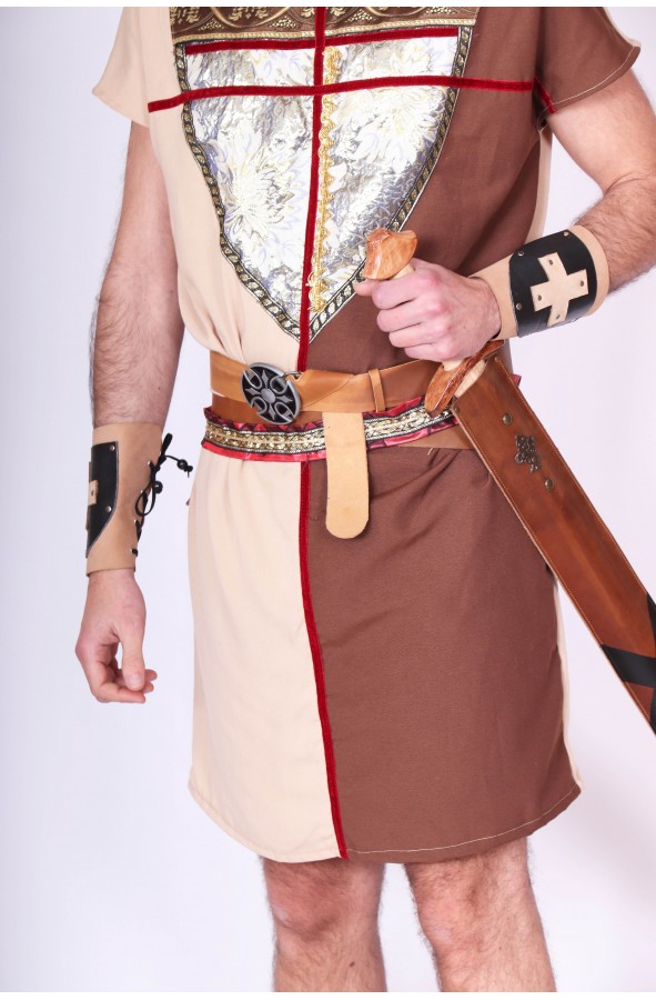 Leather knight's medieval belt with...