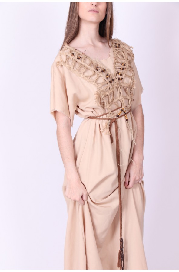 Vestido celta largo campesina