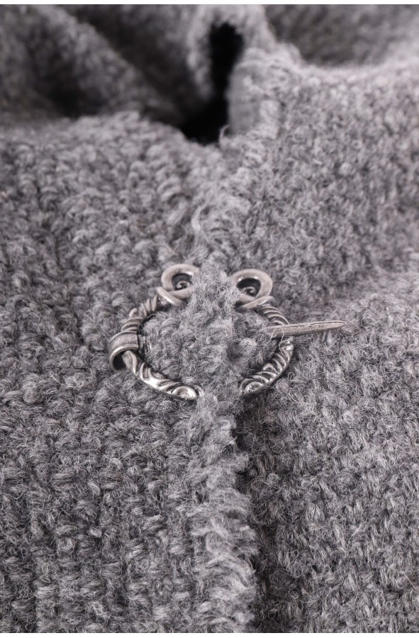 Antique silver fibula or penannular...