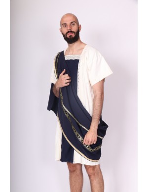 Traje romano de hombre azul...