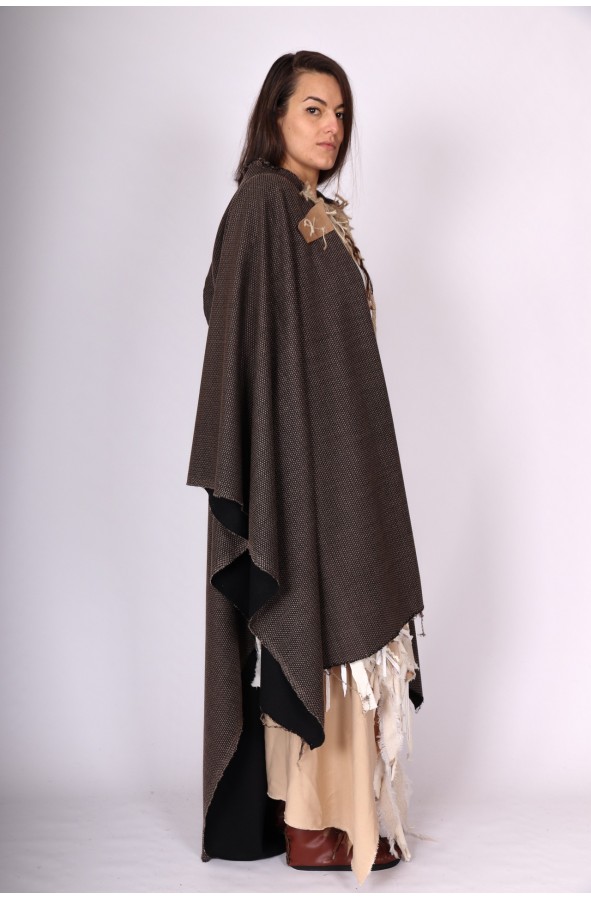 Medieval hooded cloak