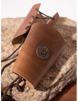 Celtic or Viking leather bracers