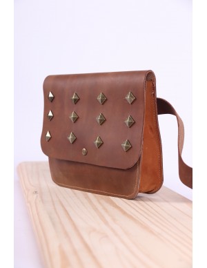 Handmade leather handbag