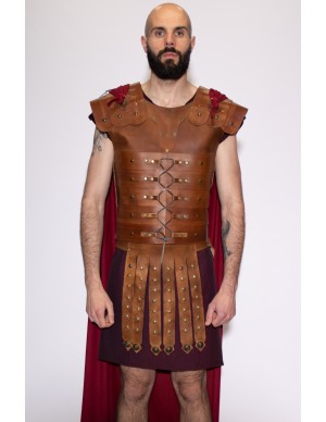 Sca Leather Armor - 15th Century Pants, Brown, XL
