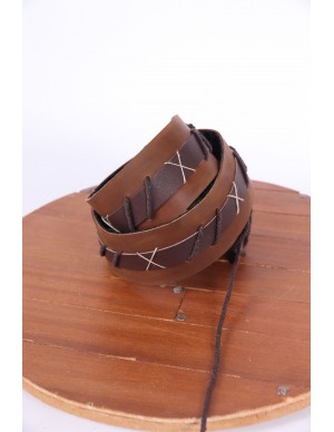 Medieval brown leather belt...