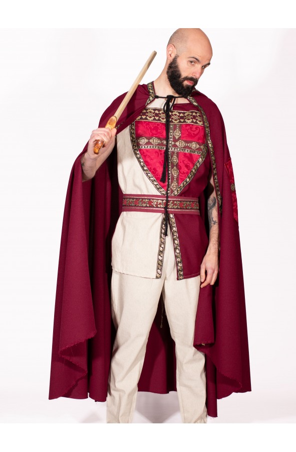 Medieval white and red knight costume...