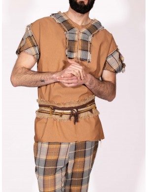 Celtic costume with plaid...