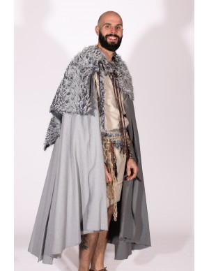 Capa vikinga gris con...