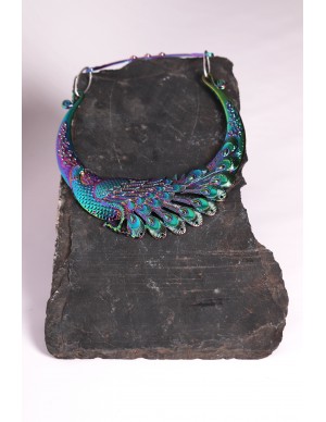 Collar romano multicolor de...