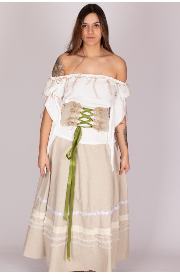 Medieval blouse with sleeves