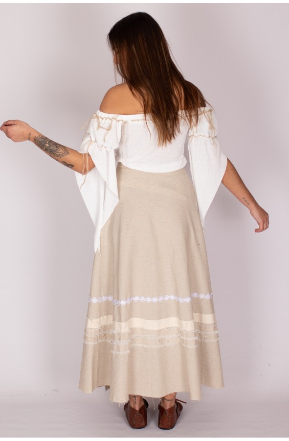 Medieval blouse with sleeves