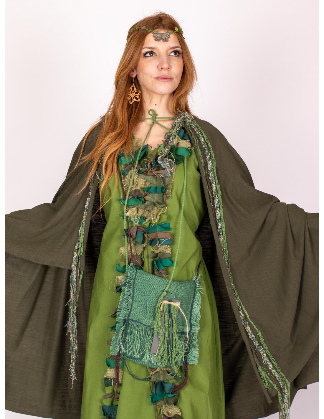 Capa Verde - Unha de Romanos  Ropa celta, Disfraz mujer, Ropa