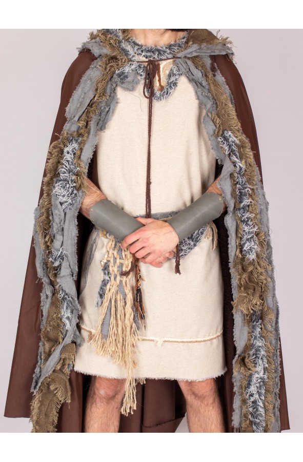 Celtic or Viking cloak with vegan fur...