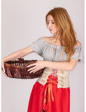 Medieval striped artisan...