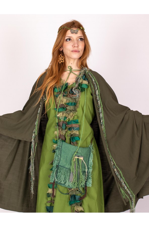 Celtic women's green dress with...