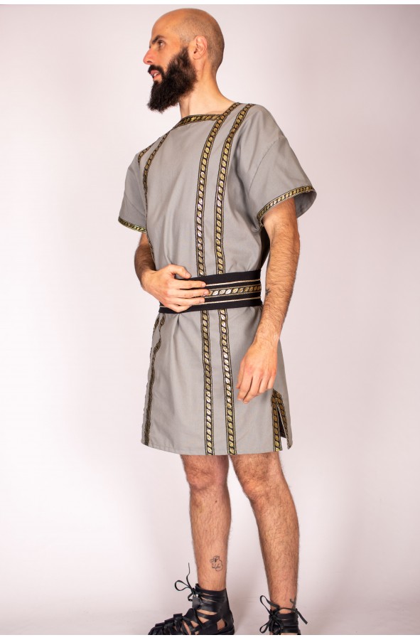 Túnica Romana Hombre Gris YuteCrea