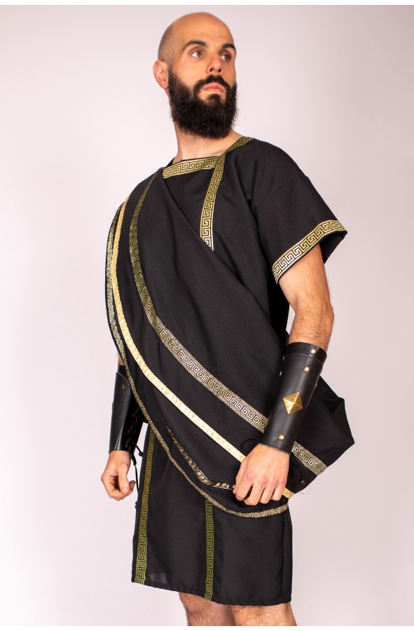 Roman costume man with black toga