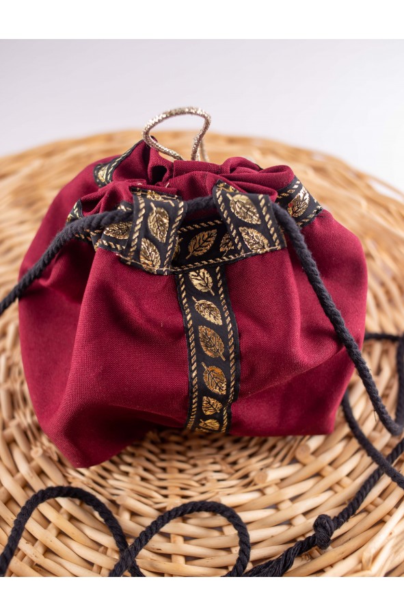 Burgundy Red Bag: Elegant Unisex...