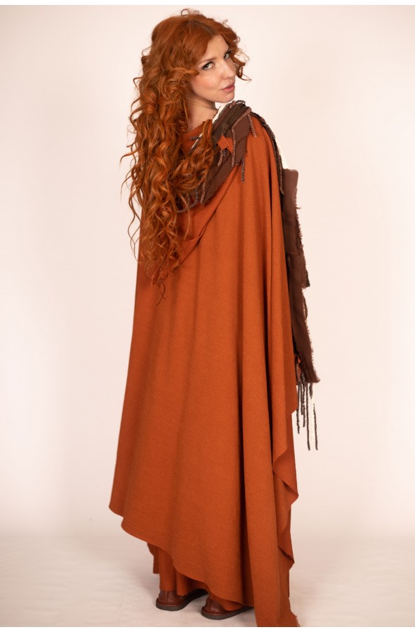 Frayed Medieval Cloak for Women -...