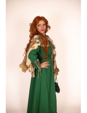 Long Natural Rabbit Fur...