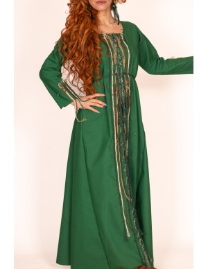 Vestido Medieval Verde con...