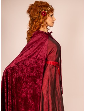 Velvet Garnet Roman Cloack...