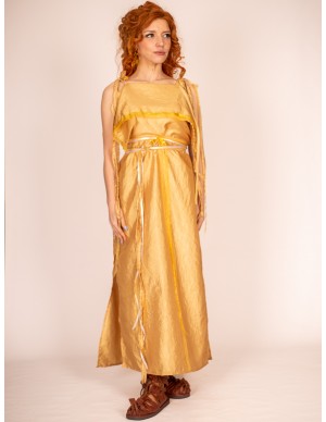 Vestido Peplo Dorado para...