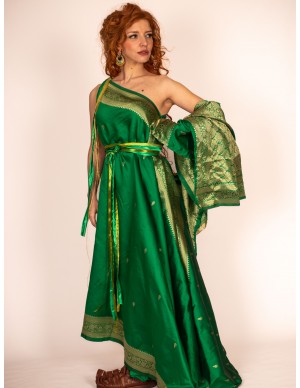 Asymmetric Roman Dress with...