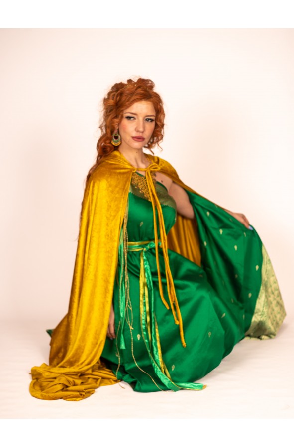 Asymmetric Roman Dress with...