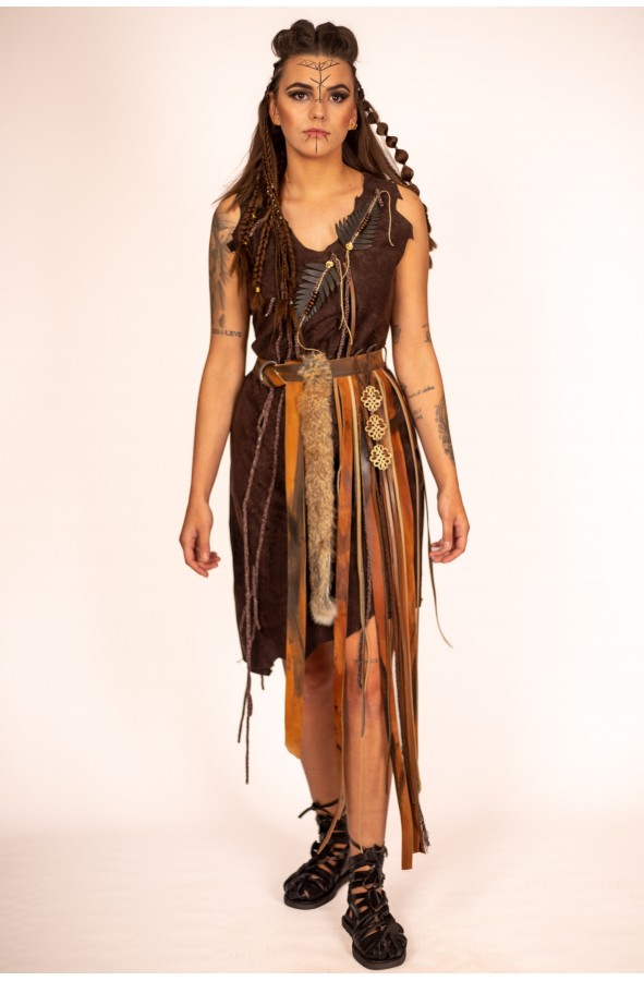 Medieval Warrior Dress for Women with...