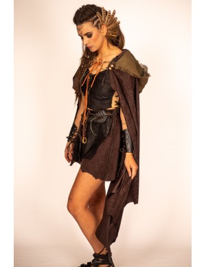 Medieval Vegan Suede Cloak...