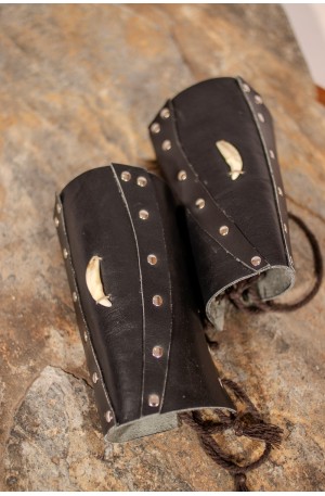 Medieval black leather...