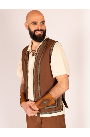Medieval Brown Vest with...