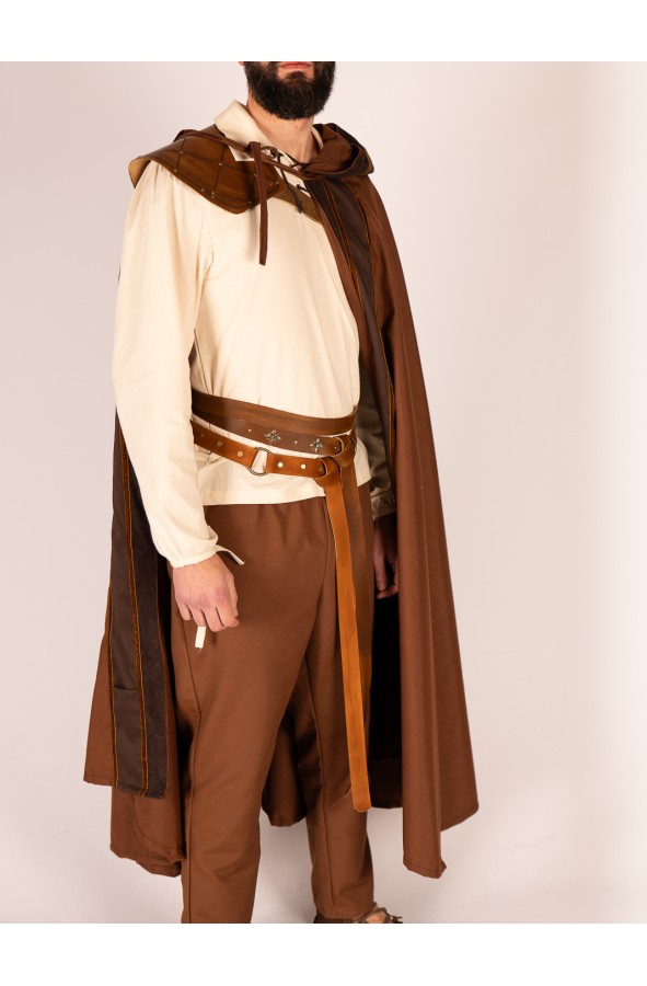 Handcrafted Medieval Leather Shoulder...