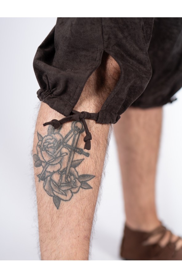 Loose-fit medieval trousers in vegan...