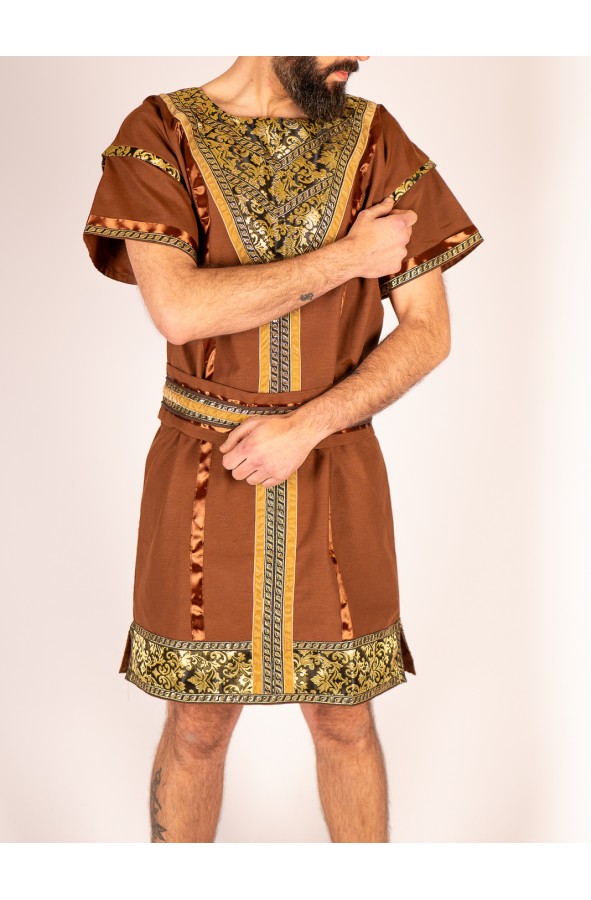 Medieval noble tunic with golden...