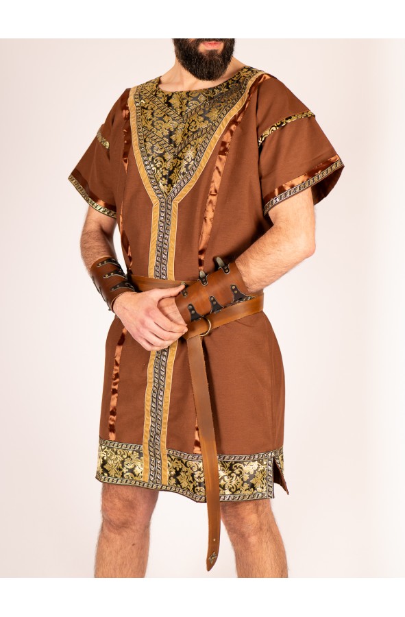 Medieval noble tunic with golden...