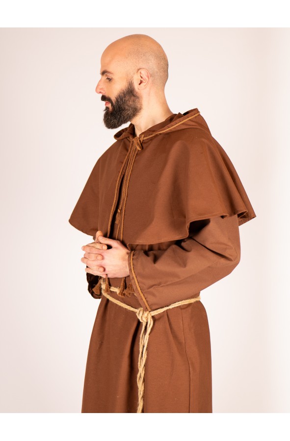 Medieval monk robe in cotton with...