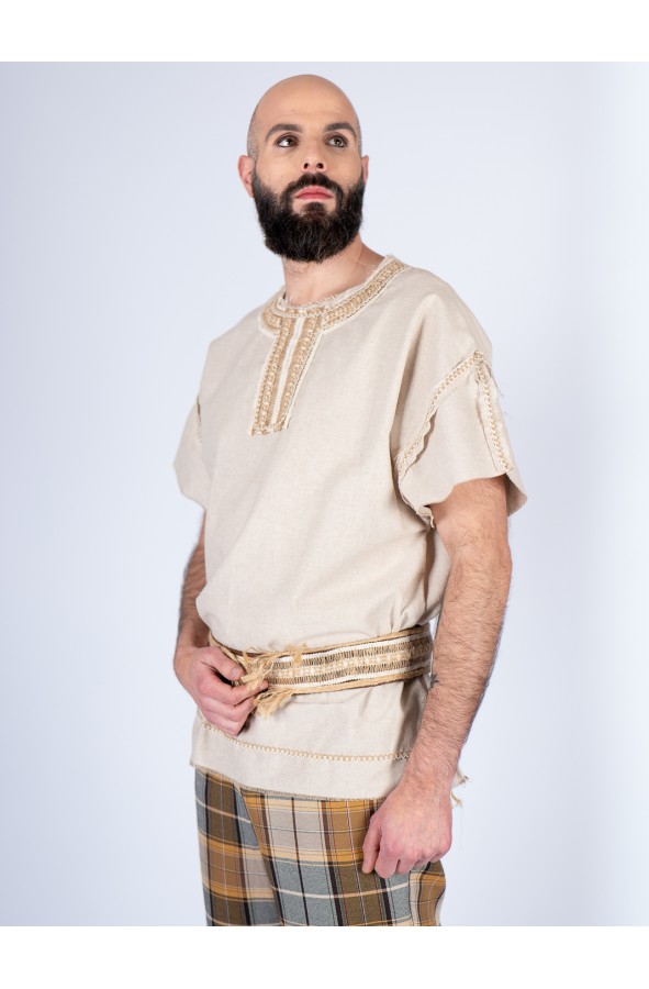 Conjunto celta-vikingo de túnica y...