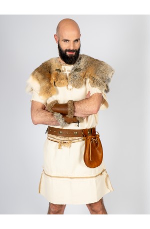 Short Rabbit Fur Shoulder...