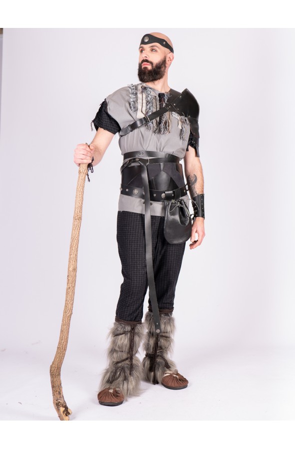 Bolso de cuero negro para cinturón –...