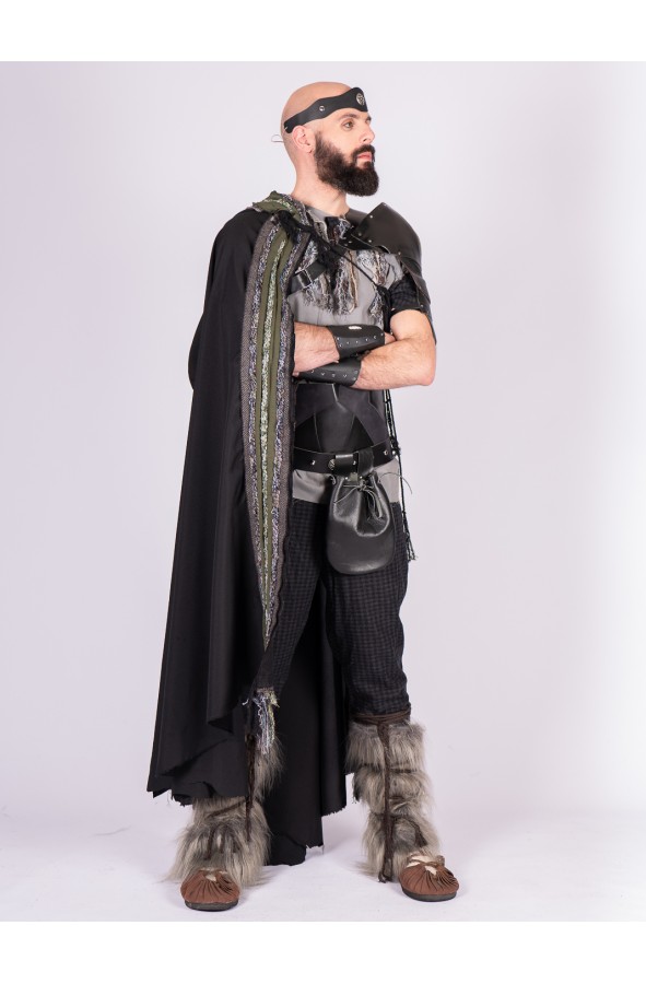 Viking or Celtic Hooded Cloak with...