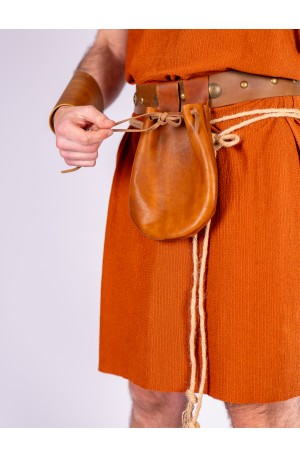 Bolsa de cuero romana con...