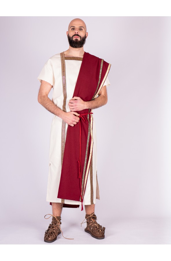 Men's long Roman costume with toga