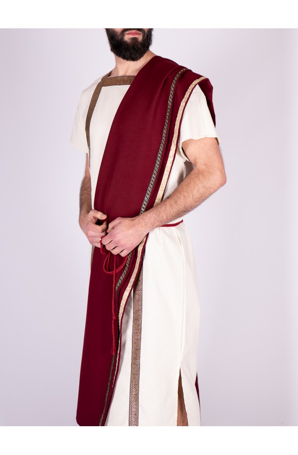 Men's long Roman costume with toga