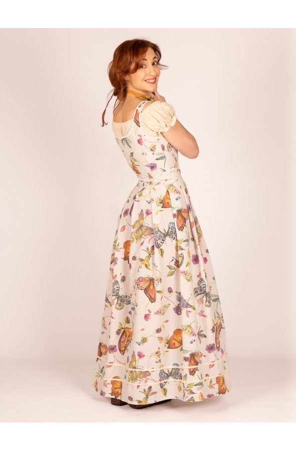 Corset floral de Yutecrea con lazos y...