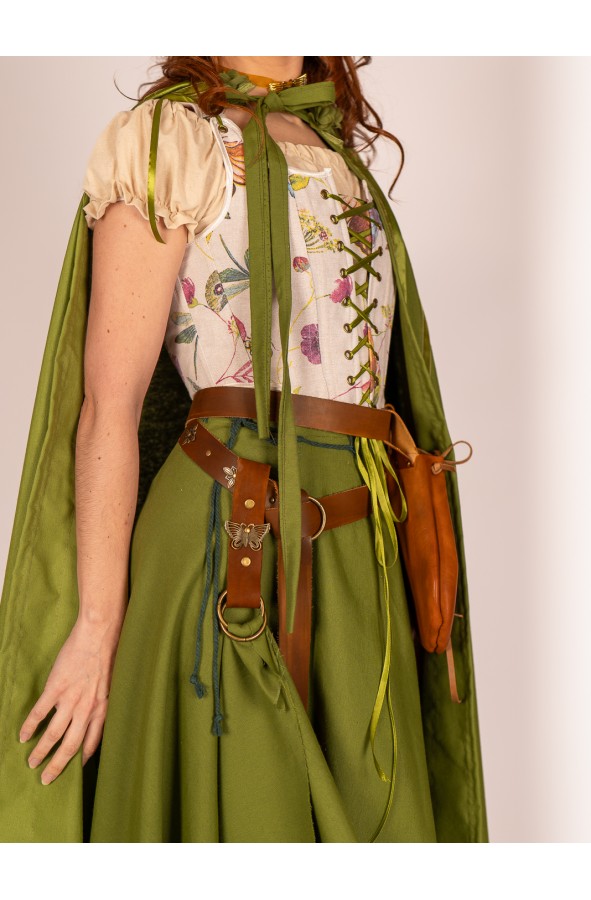 Corset floral de Yutecrea con lazos y...