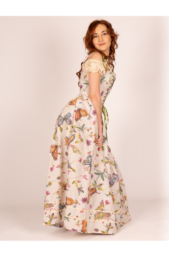 Falda cruzada con ajuste de cuerdas...