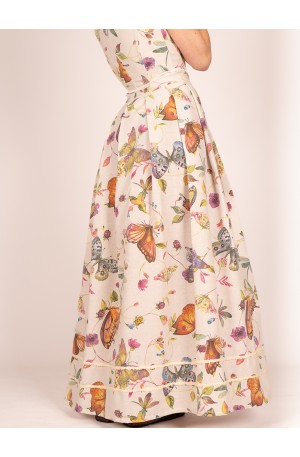 Crossed skirt with...