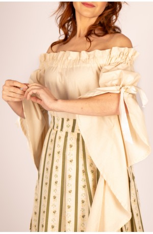 Medieval Cotton Blouse in...